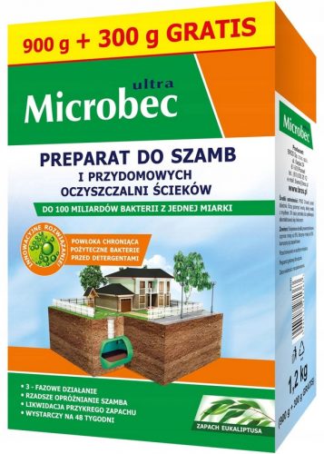  Microbec pulbere pentru fose septice, 1,2 kg