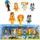  BLUEY SET 7 FIGURINES FIGURINE FAMILIE BINGO CHILI BANDIT MOM CADOU 8CM