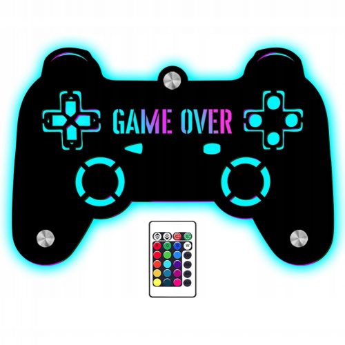 LAMPĂ DE NOAPTE LED Gamepad Pad Telecomandă pentru gamer, cadou pentru COPIL BĂIET 3D