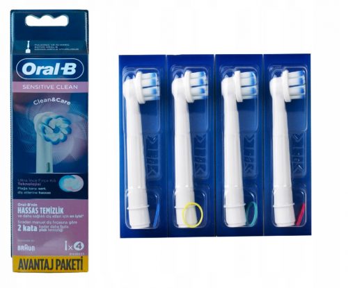  4 ORAL-B Braun SFAT ORIGINAL SENSITIVE CLEAN