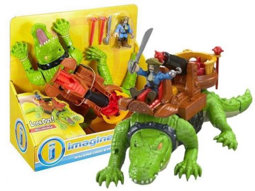  Mattel DHH63 Imaginext Set figurine crocodil plimbător și cârlig pirat