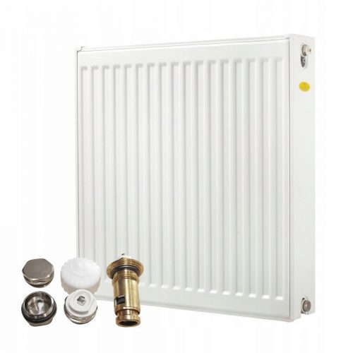 Radiator cu panou de oțel Diamond 833 W alb 400 x 600 x 108 mm - conexiune inferioară