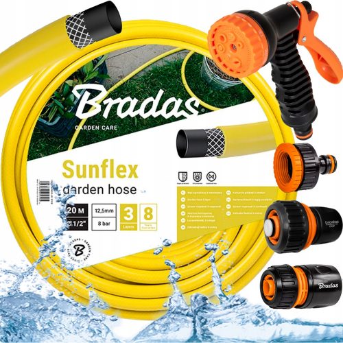  Furtun de grădină Bradas WMS1/220 SUNFLEX 1/2" 20 m + alte 4 produse