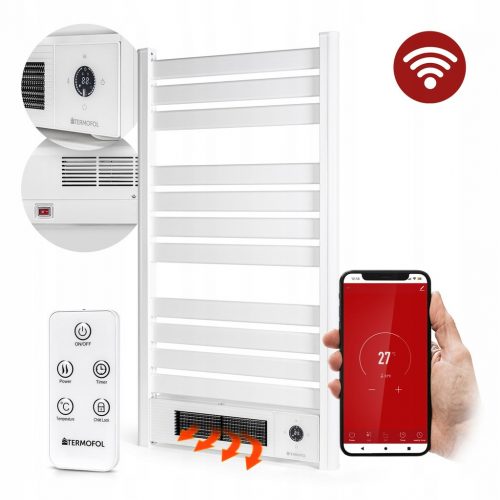  RADIATOR DE BAIE ELECTRIC ALB cu incalzire pe scara 2000W + WIFI