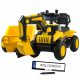  Excavator cu baterii pentru copii, 2 motoare, cupa mobila, remorca, telecomanda