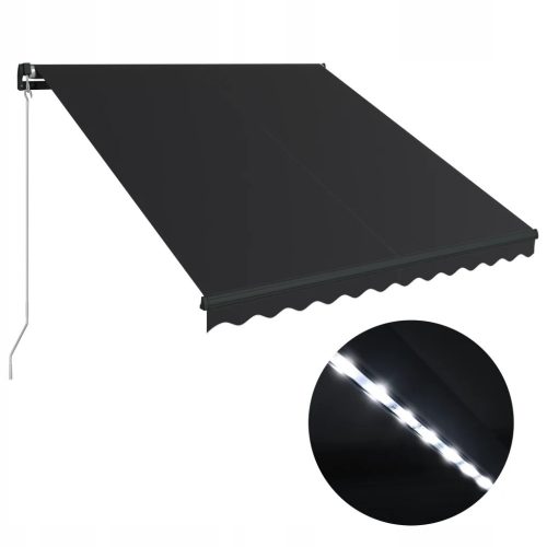  VidaXL 3051244 copertina retractabila 250x350 cm antracit