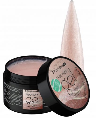  Excelent PRO Thixo Gel Gel de Construire Cu Efect 50g Peachy Pearly