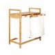  Cos de rufe din bambus 73x64x33 cm Alb