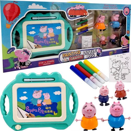  SINOPSIS 4 FIGURINETE CARTE DE COLORAT PEPPPA PIG