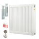 Radiator cu panou de otel Diamond 3552 W alb 1600 x 600 x 105 mm - racord lateral