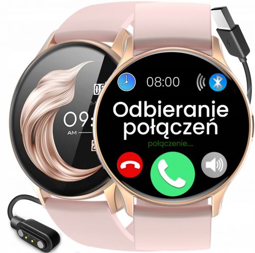  Ceas de damă SMARTWATCH Rubicon roz 466x466 BT CALLS CADRANE PROPRII