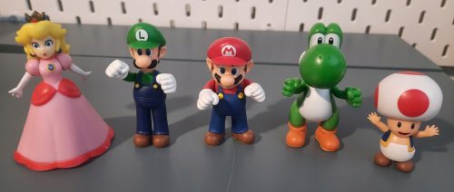  Figura Super Mario Luigi Peach Yoshi Toad Jakks