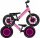  Bicicletă de echilibru Qplay 12" negru, roz