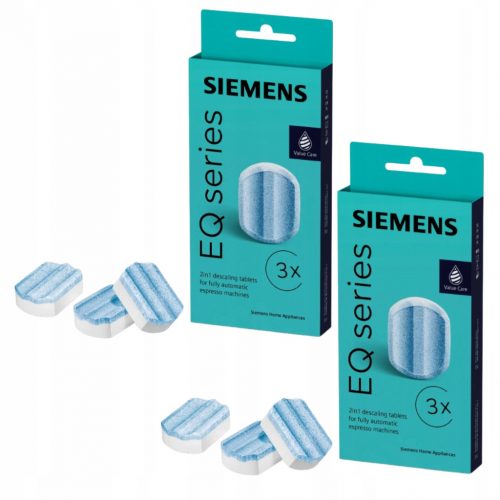  Set 2x tablete detartrante pentru mașina de cafea Siemens TZ80002B, 6 buc.