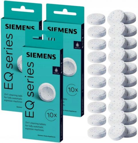  Set 3x tablete de curățare pentru mașinile de cafea Siemens TZ80001B, 30 buc.