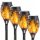  Lampa solara incorporata MOMIX GARDEN, neagra, 0 cm, 1 buc.