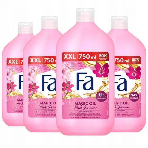  Gel de duș și baie Fa Magic Oil Pink Jasmine 4x750ml