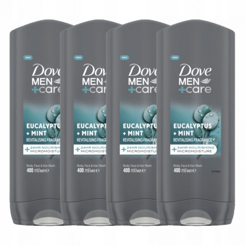  Dove Men+Care Eucalyptus+Mint Gel de duș 3 în 1 400 ml