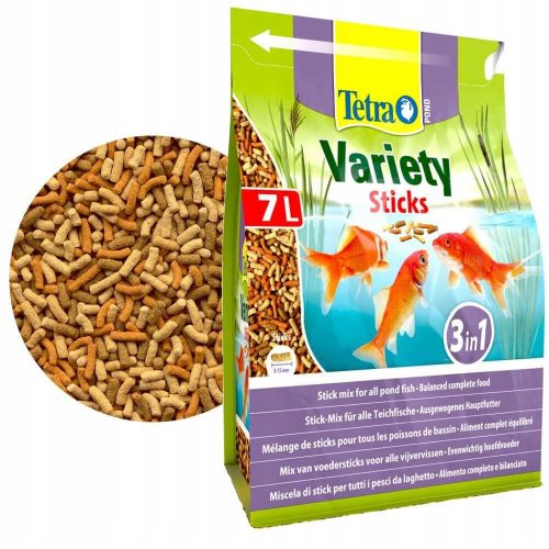  Tetra Pond Variety Sticks 3 în 1 hrană pentru pește