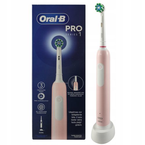  Periuta de dinti electrica rotativa Oral-B Pro 1 Pink Cross Action