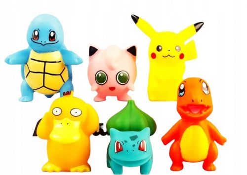  SET 6X FIGURINE POKEMON PIKACHU, BULBASAUR, CHARMANDER, SQUIRTLE, PSYDUCK