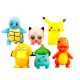  SET 6X FIGURINE POKEMON PIKACHU, BULBASAUR, CHARMANDER, SQUIRTLE, PSYDUCK