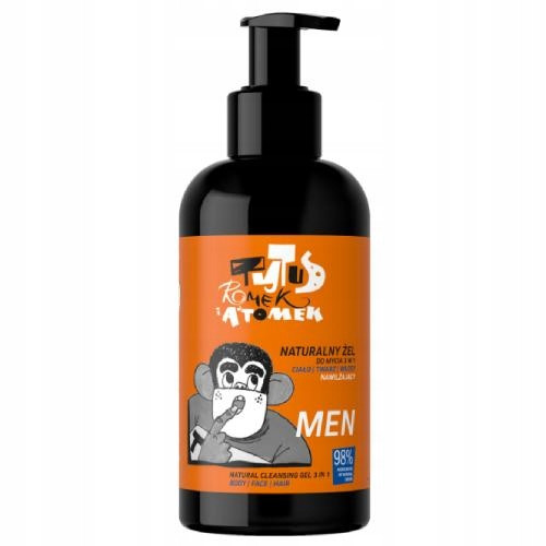  Gel de curățare hidratant 4ORGANIC Men 3in1 TYTUS ROMEK I A'TOMEK, 200ml