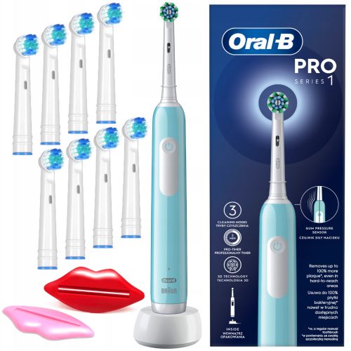  Periuță de dinți electrică rotativă Oral-B Pro Series 1 Vârfuri albastre