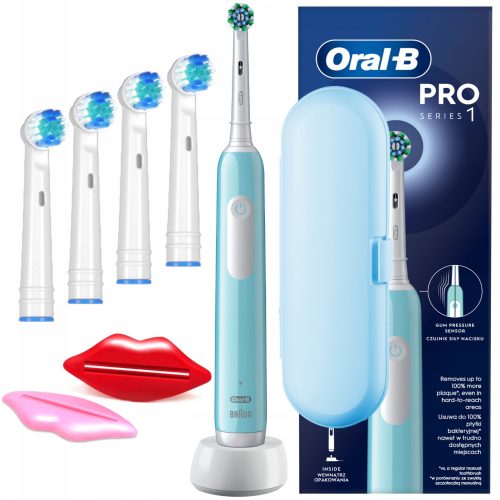  Periuta de dinti electrica rotativa albastra Oral-B Pro Series 1 cu carcasa