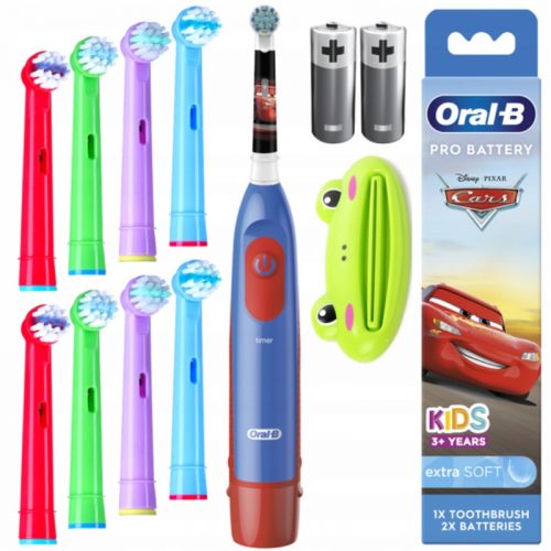  Set periuță de dinți electrică pentru mașini Oral-B Kids 3+