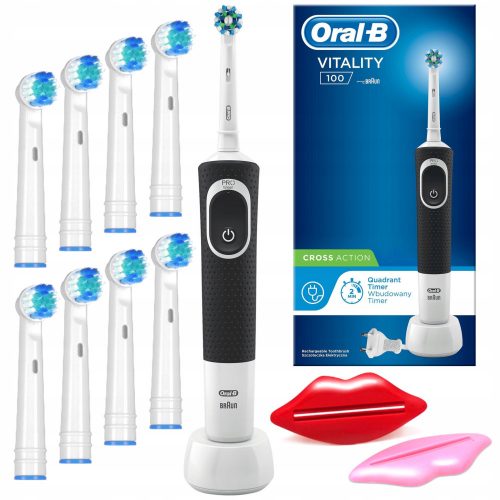  Oral-B D100 Vitality Cross Action Periuta de dinti electrica neagra + alte 2 produse