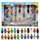  SET BLOCURI MINECRAFT FIGURINES joc STEVE ZOMBI 24 buc + accesorii SET