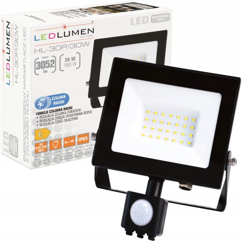  Halogen alb neutru 3052 lm 30 W cu senzor de mișcare și crepuscul