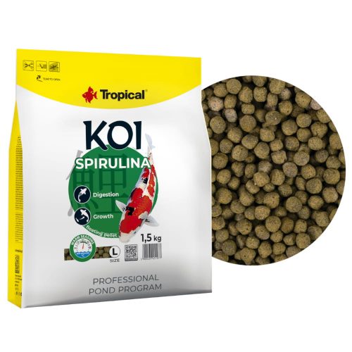  Tropical Koi Spirulina Pellet L hrana pentru peste 1,5 kg