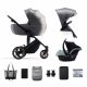  Carucior Kinderkraft 3in1 PRIME 2 2023 SHADOW GREY