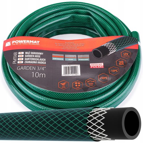  Furtun Apa GARDEN 3/4'' 10m 3 Strat 20 Bar