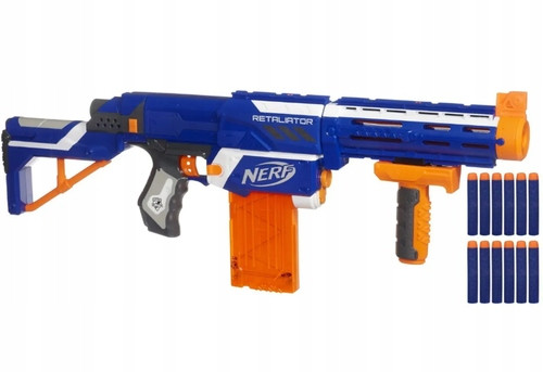  NERF RIFLE GUN RETALIATOR JUNIOR 98696 EASY LOADING