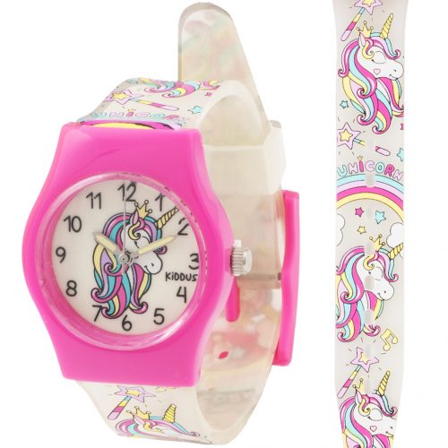  Ceas pentru copii Kiddus Glow in the dark - Unicorn