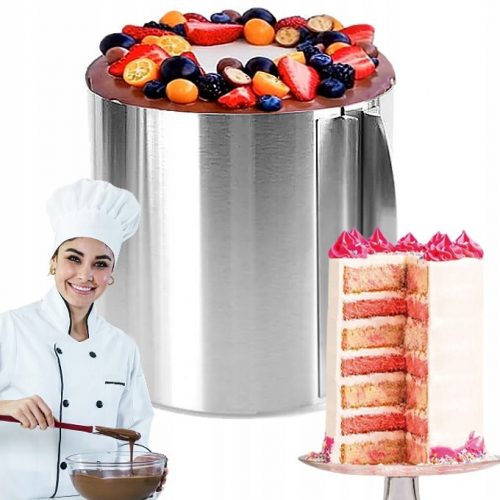 CAKE MAKER 15 cm INEL DE PRATIT REMA AJUSTABLE 16-30 cm