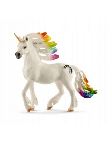  Figurină cu unicorn curcubeu, armăsar Schleich 70523