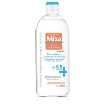  Mixa Expert Sensitive Skin lichid micelar pentru demachiere Optimal Tolerance pentru piele sensibila si reactiva cu pantenol 400 ml