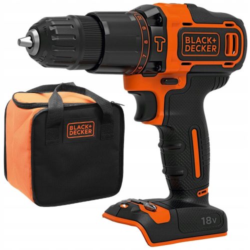  Șurubelniță Black+Decker, alimentată cu baterie 18 V BDCHD18-QW