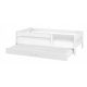  pat copii SIMPLE DOUBLE BABY BOO 160x80 SMOOTH WHITE