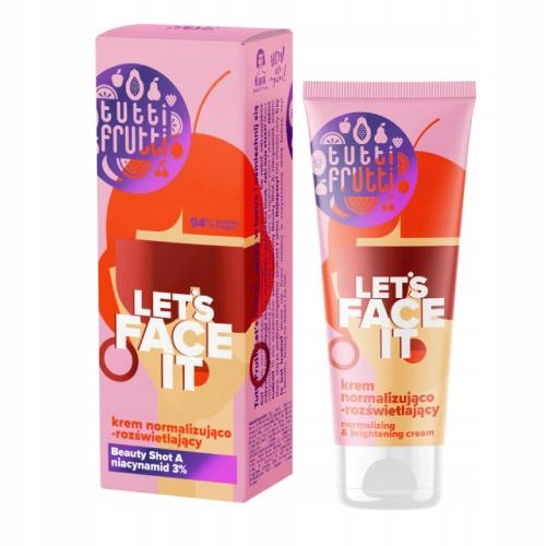  TUTTI FRUTTI Let'sFace It Cremă luminoasă cu niacinamidă 3% 50ml