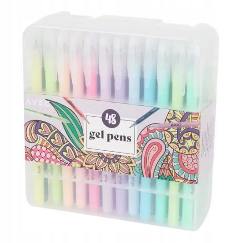  Pixuri cu gel, set mare de 48 de piese colorate