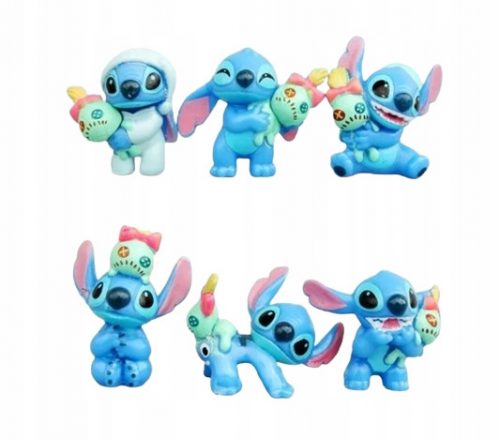  Set de 6 mini figurine Lilo & Stitch STITCH FIGURE