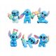  Set de 6 mini figurine Lilo & Stitch STITCH FIGURE