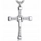  Colier CROSS VIN DIESEL TORETTO 18K SILVER STEEL