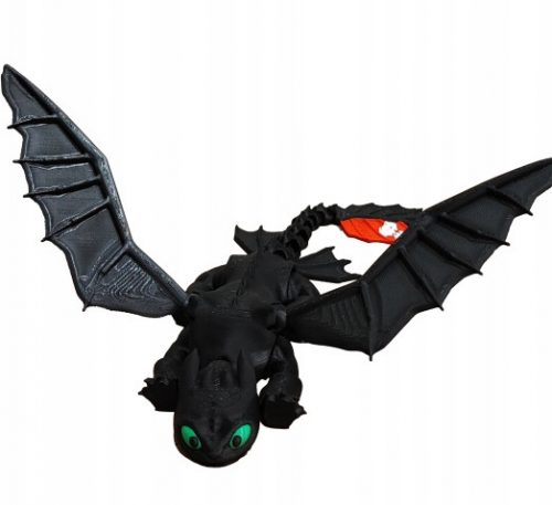  FLEXI Toothless WHITE FURY Toothless How to Train Your Dragon - TIK TOK