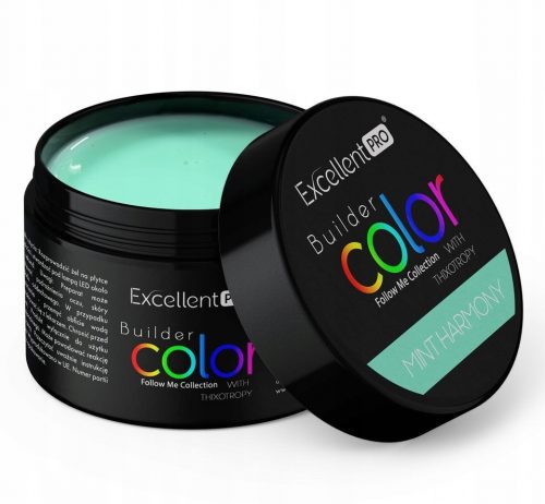  EXCELLENT PRO BUILDER GEL COLOR BUILDING GEL MINT HARMONY 30 g